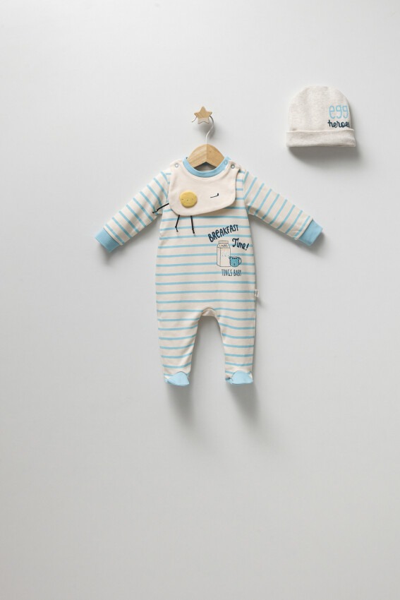 Wholesale Baby Boys Jumpsuit Set 0-3M Tongs 1028-4320 - 1