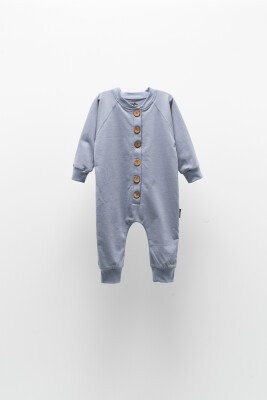 Wholesale Baby Boys Jumpsuit Set with Button 2-5Y Moi Noi 1058-MN10672 Blue