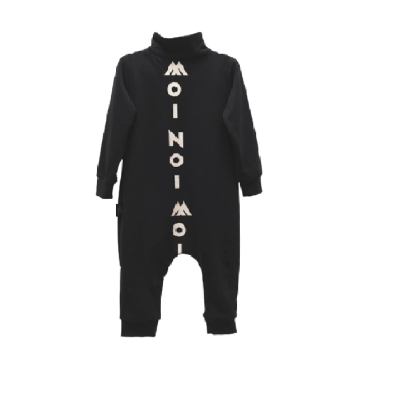 Wholesale Baby Boys Jumpsuit Set with Button 2-5Y Moi Noi 1058-MN10672 Black