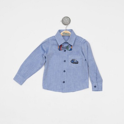 Wholesale Baby Boys Long Sleeve Shirt 6-24M Timo 1018-TEDÜ012234231 - Timo (1)