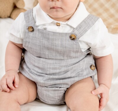 Wholesale Baby Boys Overalls 6-24M Miniborn 2019-6124 - Miniborn