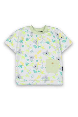 Wholesale Baby Boys Patterned T-shirt 6-18M Tuffy 1099-8020 - Tuffy (1)