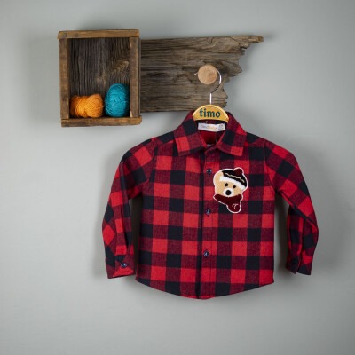 Wholesale Baby Boys Plaid Shirt 6-24M Timo 1018-T3EDÜ014239271 - Timo (1)