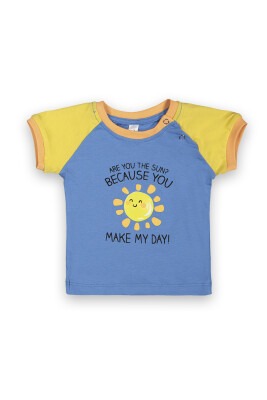 Wholesale Baby Boys Printed T-Shirt 6-18M Difa 1078-17005 - Difa