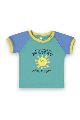 Wholesale Baby Boys Printed T-Shirt 6-18M Difa 1078-17005 - Difa (1)