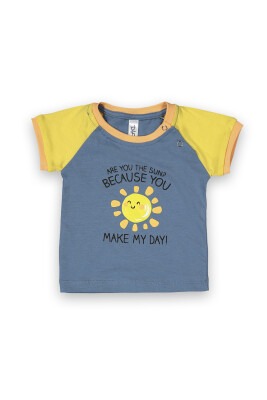 Wholesale Baby Boys Printed T-Shirt 6-18M Difa 1078-17005 Oil