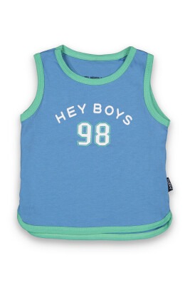 Wholesale Baby Boys Printed T-shirt 6-18M Tuffy 1099-8003 - Tuffy