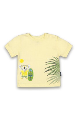 Wholesale Baby Boys Printed T-shirt 6-18M Tuffy 1099-8010 - Tuffy