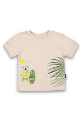 Wholesale Baby Boys Printed T-shirt 6-18M Tuffy 1099-8010 - Tuffy (1)
