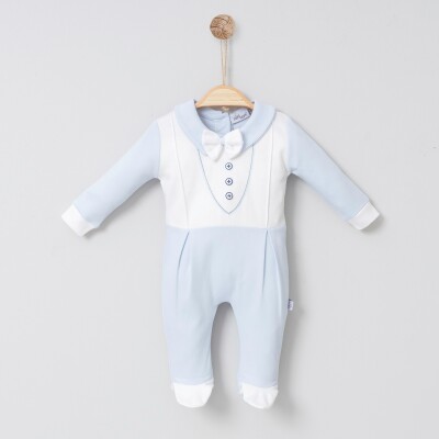 Wholesale Baby Boys Rompers 0-6M Miniborn 2019-6088 Blue