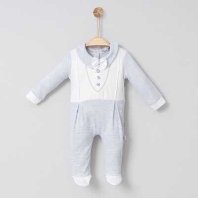 Wholesale Baby Boys Rompers 0-6M Miniborn 2019-6088 Gray