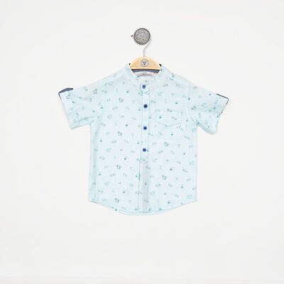 Wholesale Baby Boys Shirt 6-24M Timo 1018-TEDÜ012234431 Blue