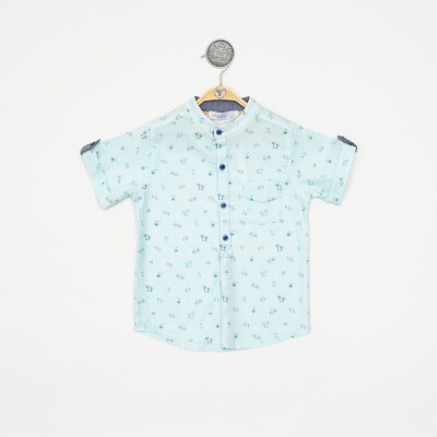 Wholesale Baby Boys Shirt 6-24M Timo 1018-TEDÜ012234431 Mint Green2