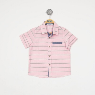 Wholesale Baby Boys Striped Shirt 6-24M Timo 1018-TEDÜ012234451 - Timo (1)