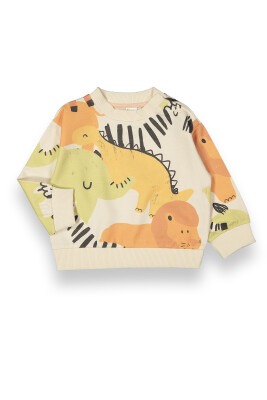 Wholesale Baby Boys Sweatshirt 6-18M Tuffy 1099-212 Beige