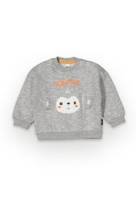Wholesale Baby Boys Sweatshirt 6-18M Tuffy 1099-7016 GreyMarl