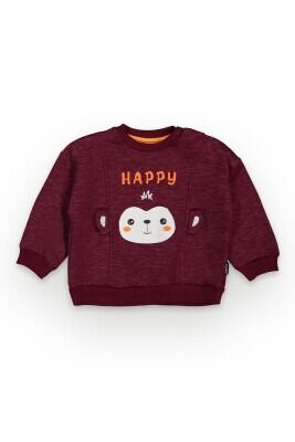 Wholesale Baby Boys Sweatshirt 6-18M Tuffy 1099-7016 Claret Red