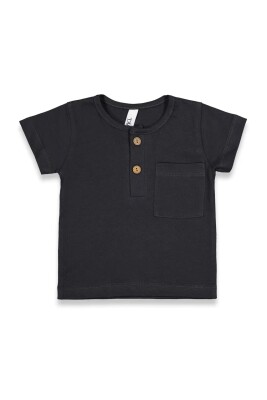 Wholesale Baby Boys T-shirt 6-18M Difa 1078-17006 Anthracite Color