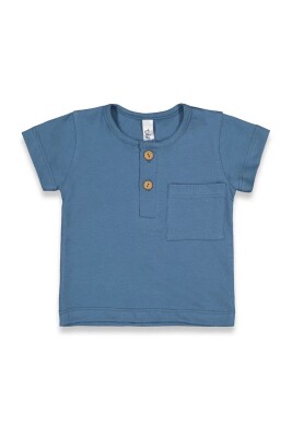 Wholesale Baby Boys T-shirt 6-18M Difa 1078-17006 Indigo