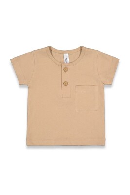 Wholesale Baby Boys T-shirt 6-18M Difa 1078-17006 Beige