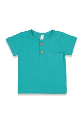 Wholesale Baby Boys T-shirt 6-18M Difa 1078-17006 Green Almond3