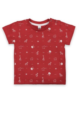 Wholesale Baby Boys T-shirt 6-18M Difa 1078-17009 Red