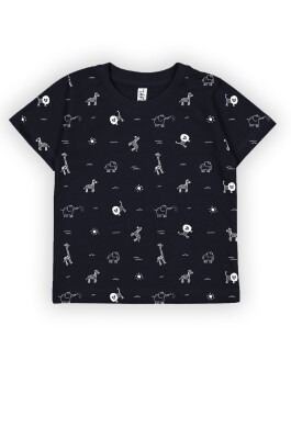 Wholesale Baby Boys T-shirt 6-18M Difa 1078-17009 Black