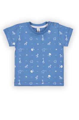 Wholesale Baby Boys T-shirt 6-18M Difa 1078-17009 Blue