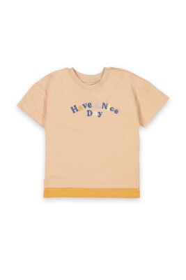 Wholesale Baby Boys T-shirt 6-18M Tuffy 1099-8015 Light Orange 