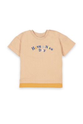 Wholesale Baby Boys T-shirt 6-18M Tuffy 1099-8015 Light Orange 