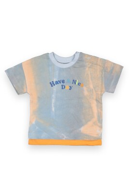 Wholesale Baby Boys T-shirt 6-18M Tuffy 1099-8015 Orange-Batik