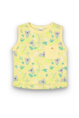Wholesale Baby Boys T-shirt 6-18M Tuffy 1099-8023 Yellow