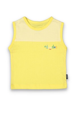 Wholesale Baby Boys T-shirt 6-18M Tuffy 1099-8028 Yellow