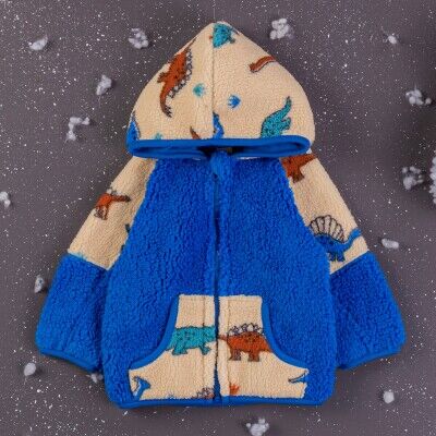 Wholesale Baby Boys Welsoft Cardigan With Hoodie 6-24M BabyZ 1097-4753 Saxe