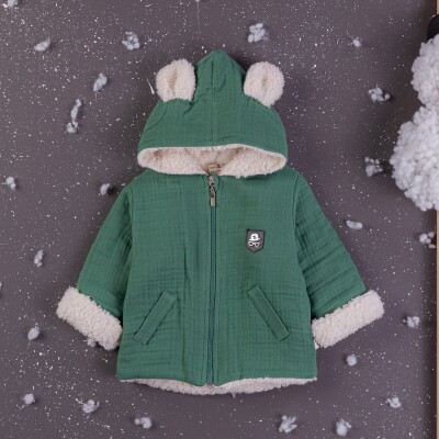 Wholesale Baby Boys Welsoft Coat With Hoodie 6-24M BabyZ 1097-4756 - BabyZ