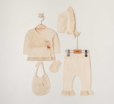 Wholesale Baby Girl 5pcs Newborn Set 0-6M Miniborn 2019-5213 - Miniborn