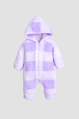 Wholesale Baby Girl Check Welsoft Jumpsuit 1-4Y Kidexs 1026-40132 - Kidexs