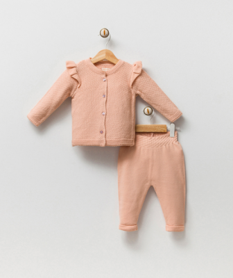 Wholesale Baby Girls 2-Piece Cardigan and Pants Set 3-12M Milarda 2001-6081 - Milarda (1)