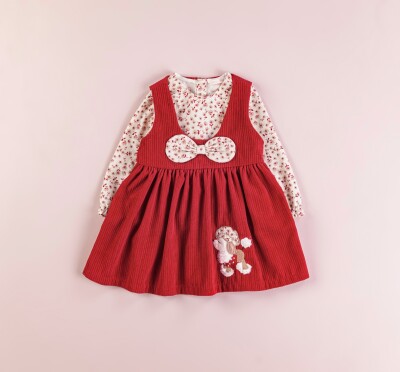Wholesale Baby Girls 2-Piece Dress and Shirt Set 9-24M BabyRose 1002-4305 Red