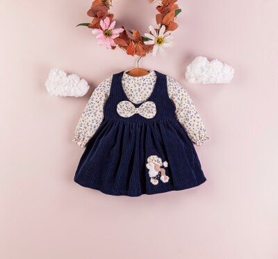 Wholesale Baby Girls 2-Piece Dress and Shirt Set 9-24M BabyRose 1002-4305 Navy 