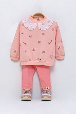 Wholesale Baby Girls 2-Piece Set 6-18M Tuffy 1099-505 pinkish orange