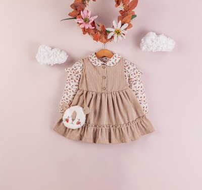 Wholesale Baby Girls 2-Piece Shirt and Dress Set 9-24M BabyRose 1002-4292 - Babyrose (1)