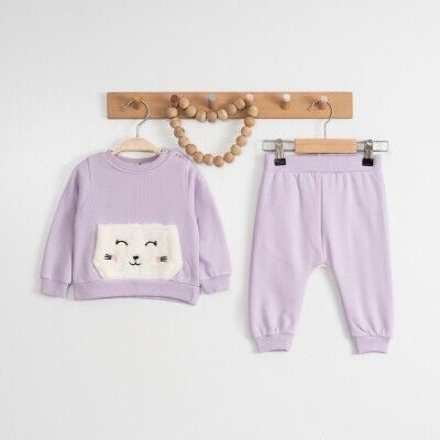 Wholesale Baby Girls 2-Piece Tracksuit Set 6-18M Eray Kids 1044-6230 - Eray Kids (1)