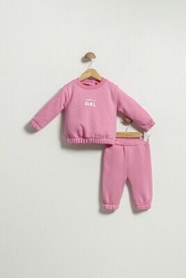 Wholesale Baby Girls 2-Piece Tracksuit Set 6-18M Tuffy 1099-509 - Tuffy