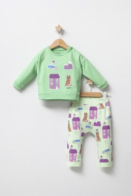 Wholesale Baby Girls 2-Piece Tracksuit Set 6-24M Tongs 1028-3558 - Tongs