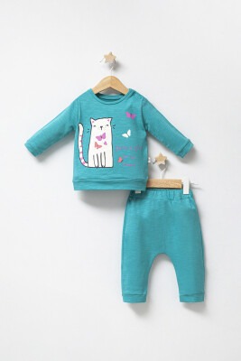 Wholesale Baby Girls 2-Piece Tracksuit Set 6-24M Tongs 1028-3562 - Tongs