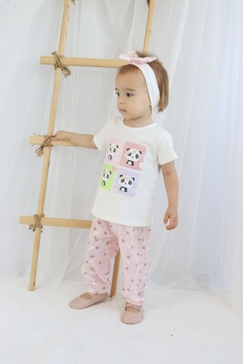 Wholesale Baby Girls 2-Piece Tracksuit Set 6-36M Serkon Baby&Kids 1084-M0418 Vermilon