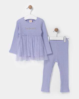 Wholesale Baby Girls 2-Piece Tracksuit Set 9-24M Bupper Kids 1053-23914 Lilac