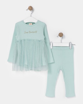 Wholesale Baby Girls 2-Piece Tracksuit Set 9-24M Bupper Kids 1053-23914 Mint Green 