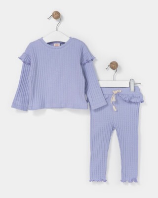 Wholesale Baby Girls 2-Piece Tracksuit Set 9-24M Bupper Kids 1053-23935 Lilac